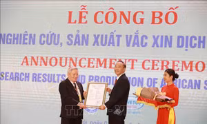 Công bố kết quả nghiên cứu, sản xuất vaccine phòng bệnh dịch tả lợn châu Phi