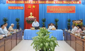 Tiểu ban Văn kiện Đại hội XIV của Đảng làm việc với Tỉnh ủy An Giang