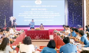 Đại hội Công đoàn tỉnh Bắc Giang là đại hội điểm toàn quốc