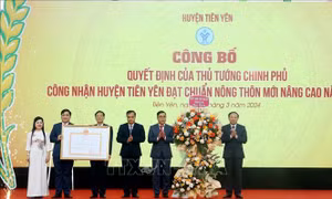 Huyện miền núi biên giới đầu tiên trong cả nước đạt chuẩn nông thôn mới 2021-2025