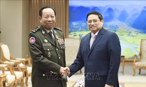 Thủ tướng Phạm Minh Chính tiếp Phó Thủ tướng, Bộ trưởng Quốc phòng Campuchia 