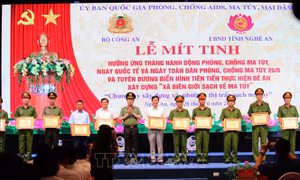 Mít tinh hưởng ứng Tháng hành động, phòng, chống ma túy