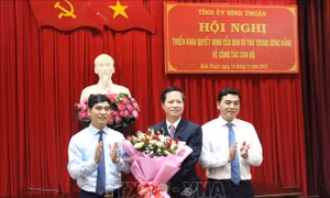 Đồng chí Đoàn Anh Dũng giữ chức Phó Bí thư Tỉnh ủy Bình Thuận