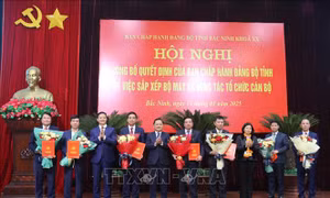 Tỉnh đầu tiên công bố quyết định sáp nhập Ban Tuyên giáo và Ban Dân vận Tỉnh ủy