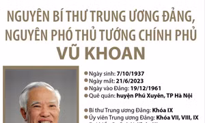 Nguyên Bí thư Trung ương Đảng, nguyên Phó Thủ tướng Chính phủ Vũ Khoan