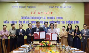 Tăng cường hợp tác truyền thông giữa Thông tấn xã Việt Nam và tỉnh Quảng Bình