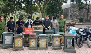 Bắt 6 đối tượng chuyên trộm cắp tài sản tại đền, chùa