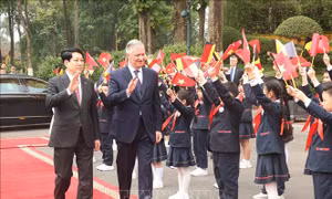 Chủ tịch nước Lương Cường chủ trì lễ đón cấp Nhà nước Nhà Vua Vương quốc Bỉ