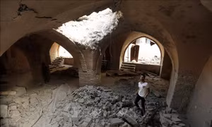 Đền thờ Hồi giáo lớn nhất Dải Gaza bị phá hủy