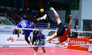 Việt Nam chiến thắng ở vòng loại nội dung đồng đội 3 người nam môn Cầu mây
