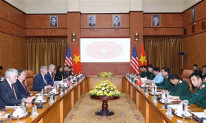 Bộ trưởng Bộ Quốc phòng Phan Văn Giang tiếp Đoàn Nghị sĩ Hoa Kỳ