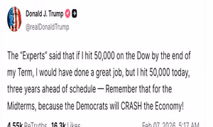Tổng thống Mỹ Donald Trump lên tiếng về thành tích đạt được sớm hơn 3 năm 