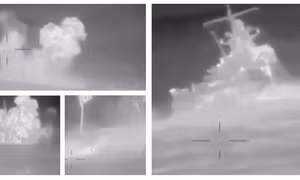 Quân đội Ukraine tung video tấn công đánh chìm tàu tuần tra Sergei Kotov của Nga 