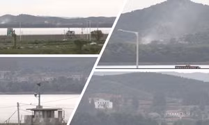 Video cảnh ngôi làng Triều Tiên sát biên giới Hàn Quốc giữa căng thẳng hai miền
