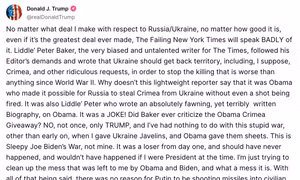 Tổng thống Trump đưa ra cảnh báo cứng rắn với Nga sau các cuộc tấn công Ukraine