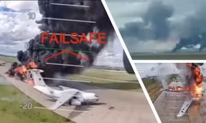 Cơ quan An ninh Ukraine (SBU) công bố video UAV tấn công 4 sân bay của Nga gây thiệt hại lớn