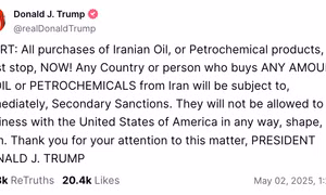 Tổng thống Mỹ Donald Trump công bố các lệnh trừng phạt toàn diện đối với Iran