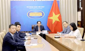Bộ trưởng Ngoại giao Bùi Thanh Sơn tham dự Hội nghị trực tuyến về ứng phó với mối đe dọa từ ma túy tổng hợp