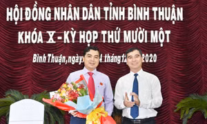 Ông Nguyễn Hoài Anh được bầu giữ chức Chủ tịch Hội đồng nhân dân tỉnh Bình Thuận
