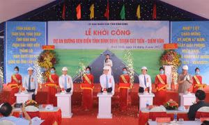 Bình Định khởi công tuyến đường ven biển đoạn Cát Tiến – Diêm Vân