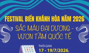Festival Biển Khánh Hòa năm 2026: Sắc màu đại dương - Vươn tầm quốc tế