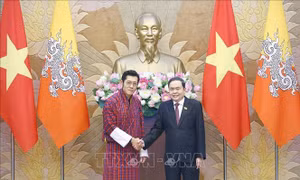 Chủ tịch Quốc hội Trần Thanh Mẫn hội kiến Quốc vương Bhutan