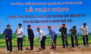 Khởi công xóa nhà tạm, dột nát cho 24 hộ gia đình ở Hà Giang