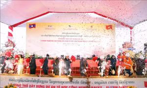 60 năm quan hệ Việt Nam - Lào: Động thổ một trong những dự án lớn nhất của Việt Nam tại Lào
