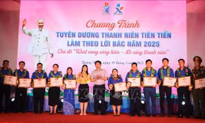 Quảng Ngãi: Tuyên dương Thanh niên tiên tiến làm theo lời Bác