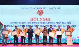 Bắc Ninh tôn vinh doanh nghiệp doanh nhân tiêu biểu