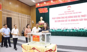 Chung tay hỗ trợ đồng bào bị thiệt hại do ảnh hưởng của bão số 10