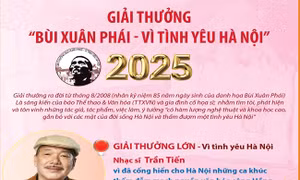 Giải thưởng 'Bùi Xuân Phái - Vì tình yêu Hà Nội' lần thứ 18 năm 2025