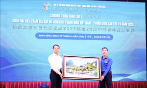 Giao lưu giữa thanh niên Ninh Bình và đoàn đại biểu thanh niên Trung Quốc