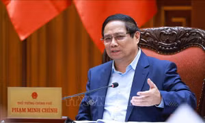 Thủ tướng Phạm Minh Chính chủ trì cuộc họp về việc Hoa Kỳ áp thuế đối ứng lên hàng Việt Nam