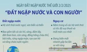 Ngày Đất ngập nước thế giới 2/2/2025: 'Đất ngập nước và Con người'