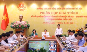Các kiến nghị của cử tri đều đã được UBND thành phố Hà Nội trả lời