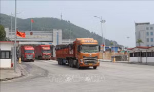 Giao thương biên mậu tăng trưởng ấn tượng qua cửa khẩu Chi Ma
