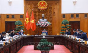 Thường trực Chính phủ và Thường vụ Đảng ủy Chính phủ họp về các dự án điện hạt nhân