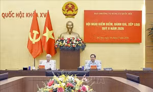 Chủ tịch Quốc hội Trần Thanh Mẫn chủ trì cuộc họp của Ban Thường vụ Đảng uỷ Quốc hội