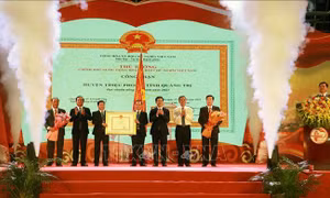 Lễ đón nhận huyện Triệu Phong đạt chuẩn nông thôn mới