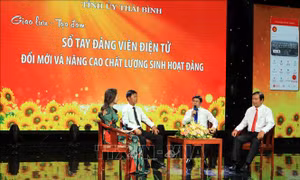 Thái Bình: 100% xã, phường, thị trấn thực hiện 'Sổ tay đảng viên điện tử'