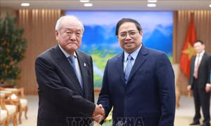 Thủ tướng Phạm Minh Chính tiếp Bộ trưởng Tài chính Nhật Bản