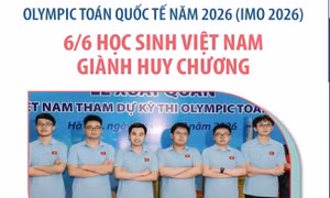 6/6 học sinh Việt Nam đoạt Huy chương tại Olympic Toán quốc tế (IMO) 2026