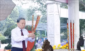 Tổng Bí thư, Chủ tịch nước Tô Lâm dâng hương tưởng niệm các Anh hùng liệt sĩ tại Tây Ninh