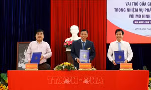 Xây dựng mối liên kết 'Nhà trường - Nhà nước - Doanh nghiệp' phát triển nguồn nhân lực
