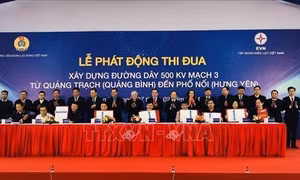 Phát động thi đua xây dựng Dự án đường dây 500 kV Mạch 3 từ Quảng Bình đến Hưng Yên