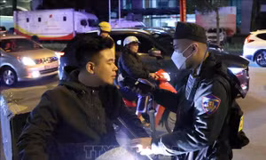 Tập trung kiểm tra nồng độ cồn ngay từ ngày đầu năm mới