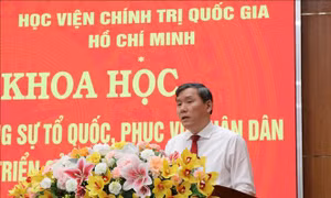 Xây dựng đội ngũ cán bộ phụng sự Tổ quốc, phục vụ nhân dân