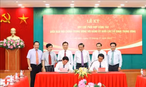 Ký quy chế phối hợp giữa Ban Nội chính Trung ương và Đảng ủy Khối các cơ quan Trung ương