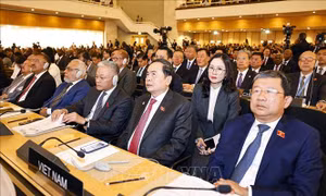 Chủ tịch Quốc hội Trần Thanh Mẫn dự lễ khai mạc Hội nghị các Chủ tịch Quốc hội thế giới